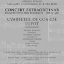 Concert aniversar susținut de cvartetul Lupot la Ateneul Român